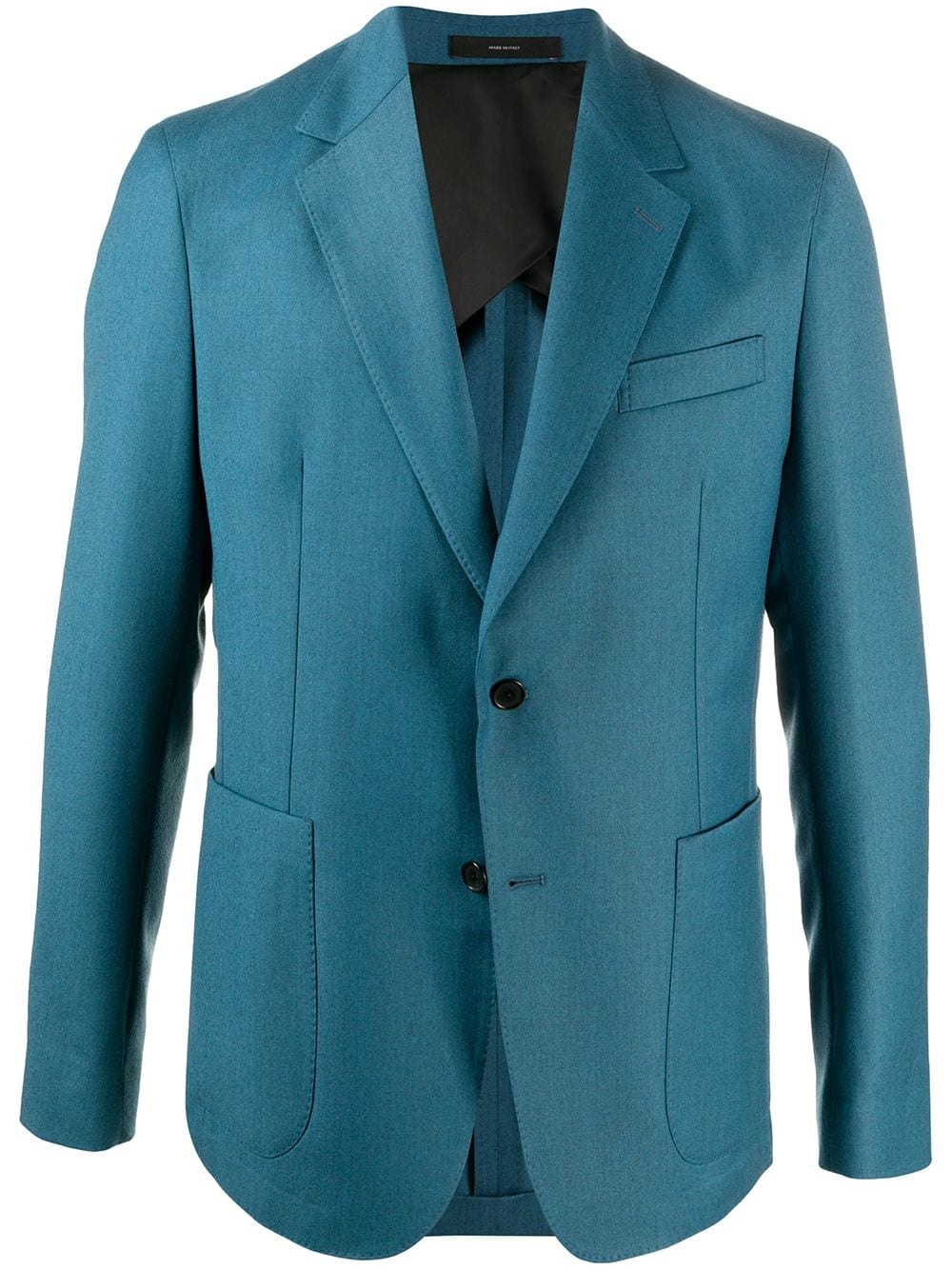 long-sleeved button up suit jacket - 1