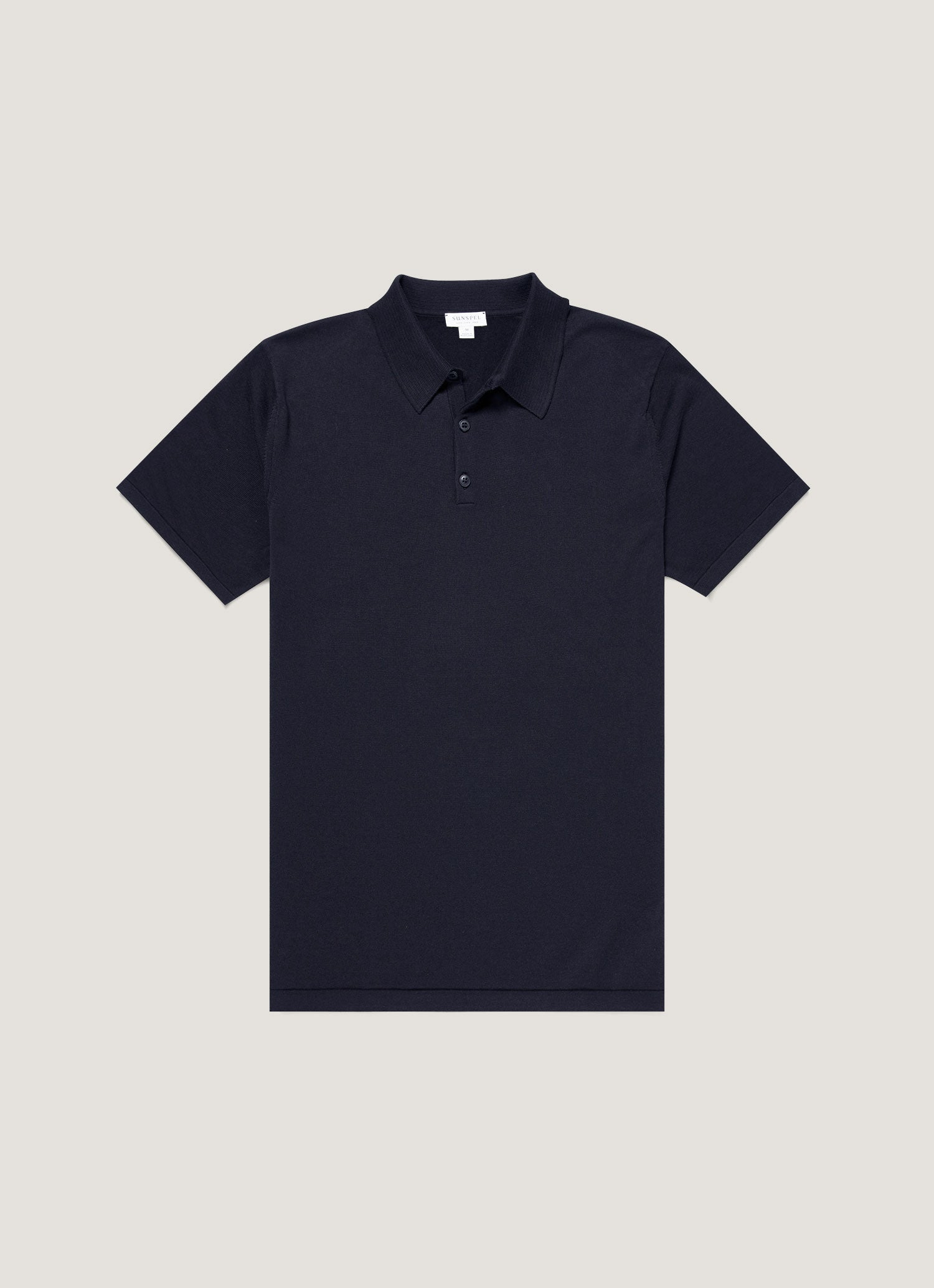 Sea Island Cotton Knit Polo Shirt - 1
