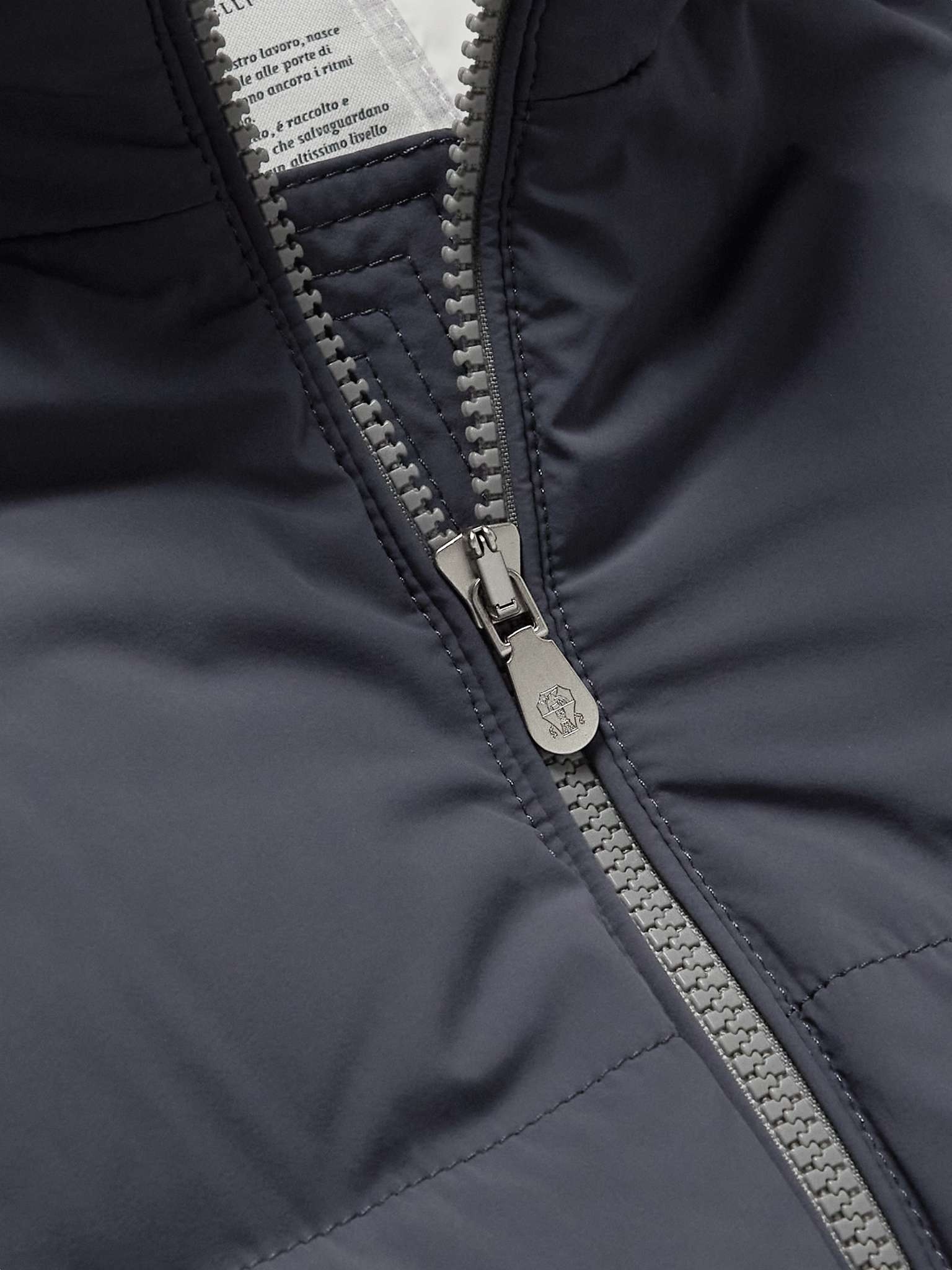 Oversized Quilted Shell Hooded Down Jacket - 5