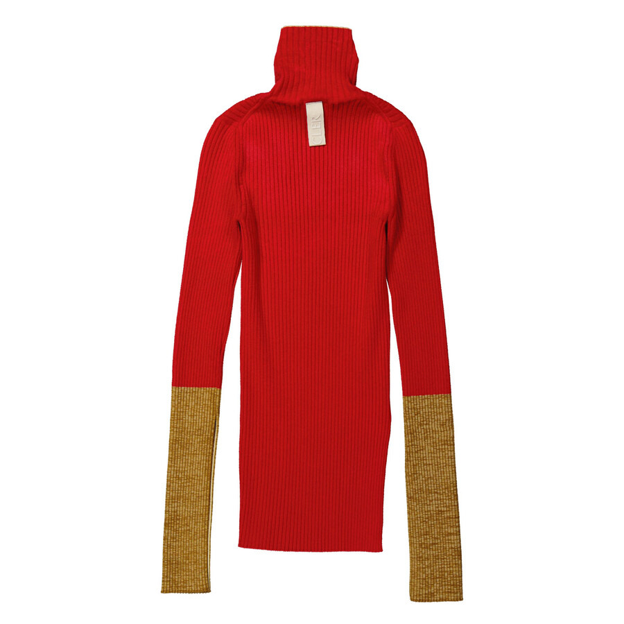 Moncler Ladies 1952 Turtleneck Contrast Cuff Sweater - 2