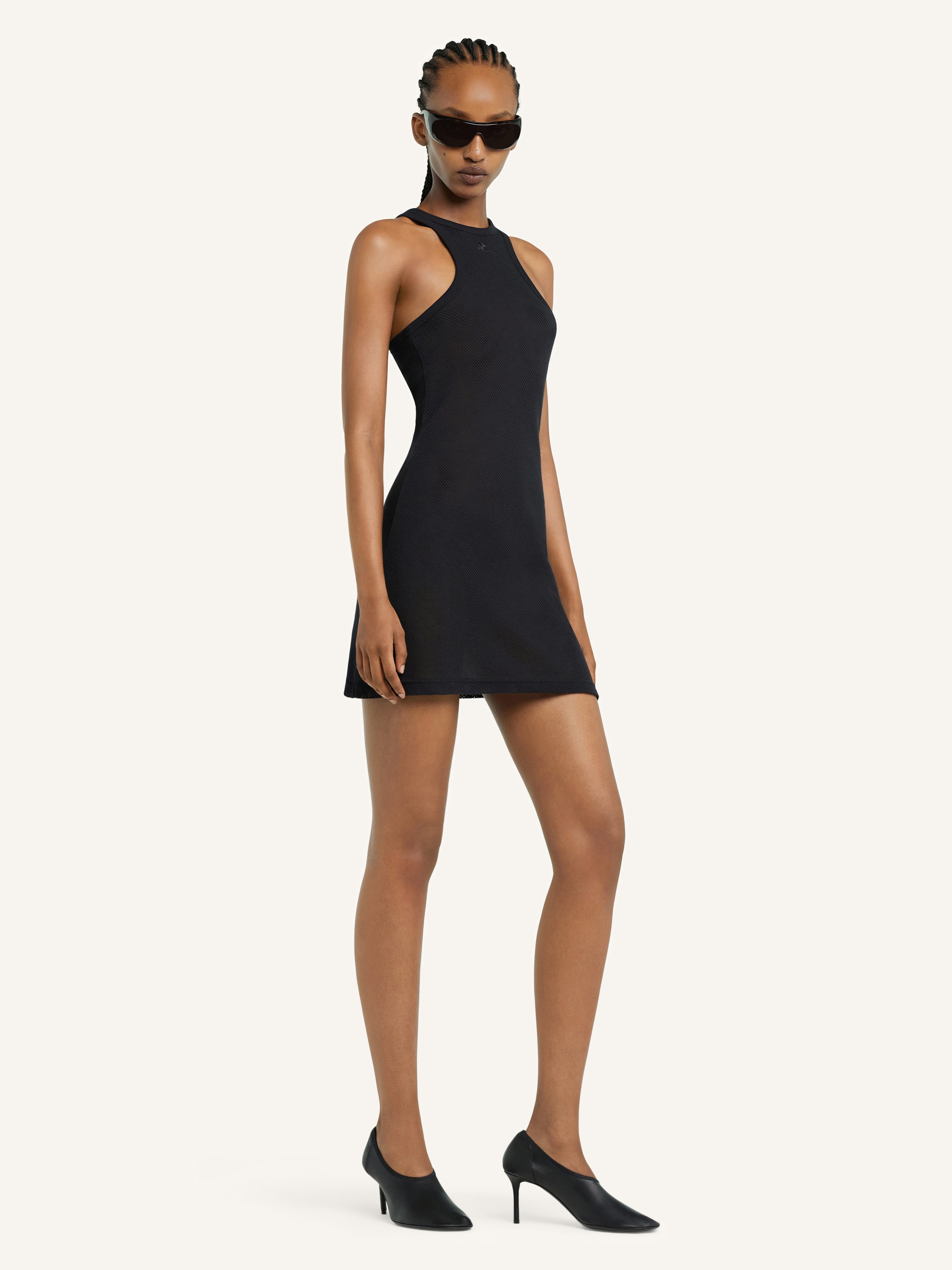 SCUBA MESH MINI DRESS - 3