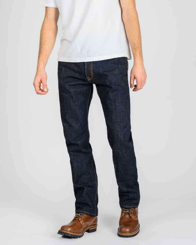 Iron Heart IH-888N 17OZ SELVEDGE DENIM RELAXED TAPERED CUT JEANS - NATURAL INDIGO outlook