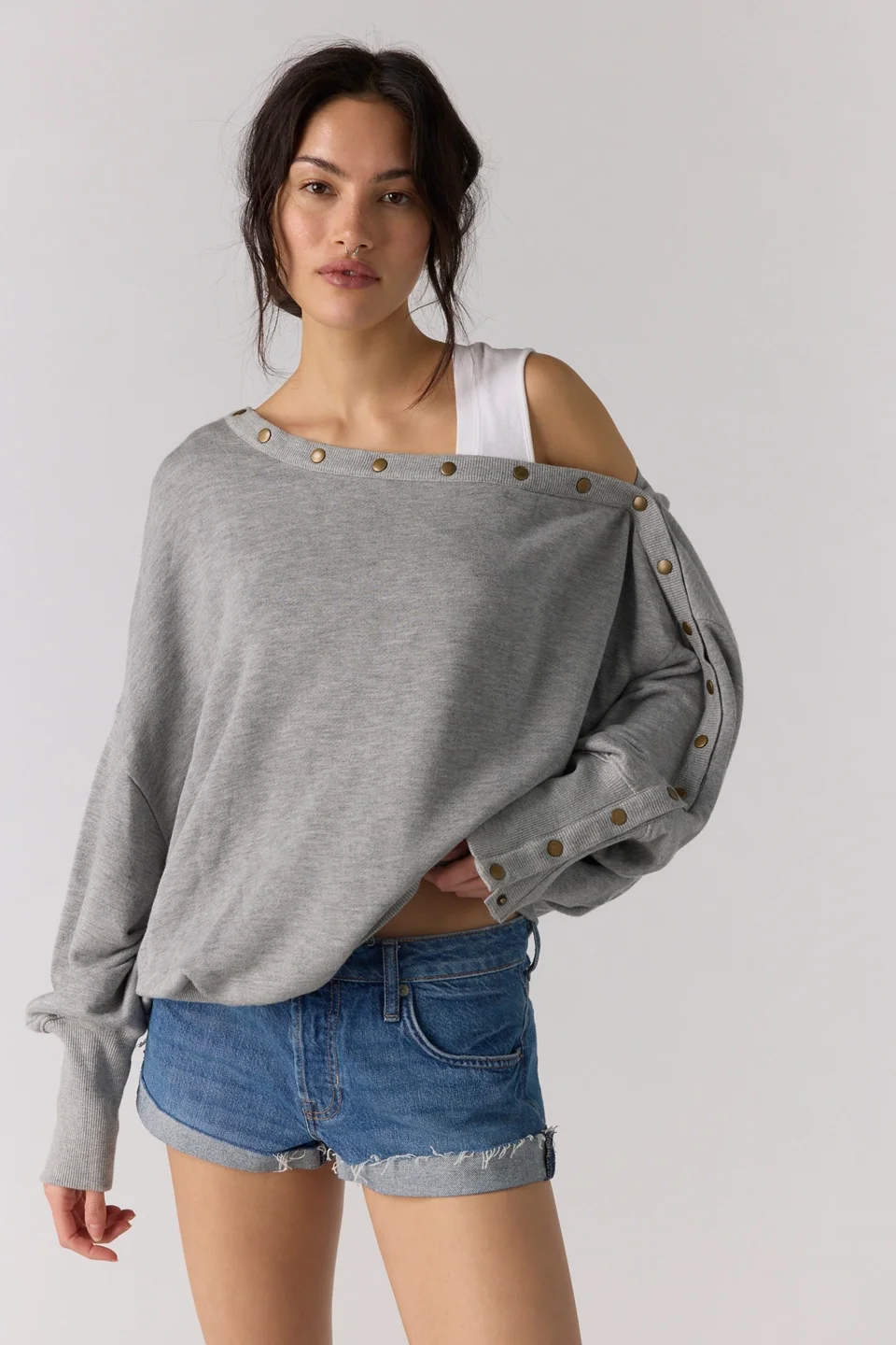 Parker Off-The-Shoulder Pullover - 1