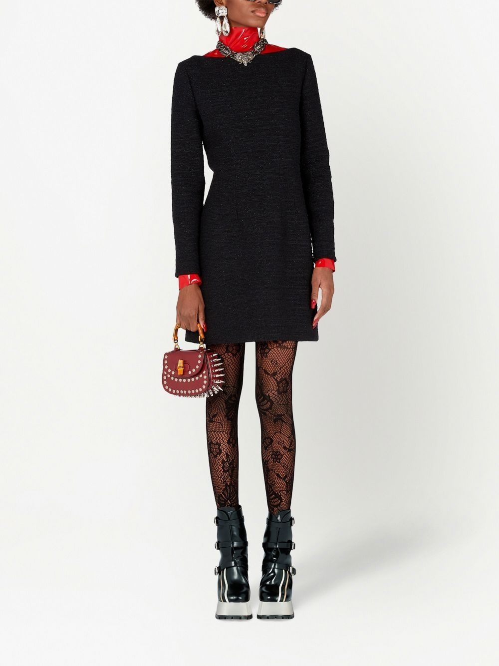 glittered tweed dress - 2