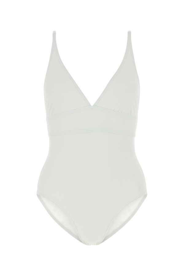 White stretch nylon swimsuit - 1