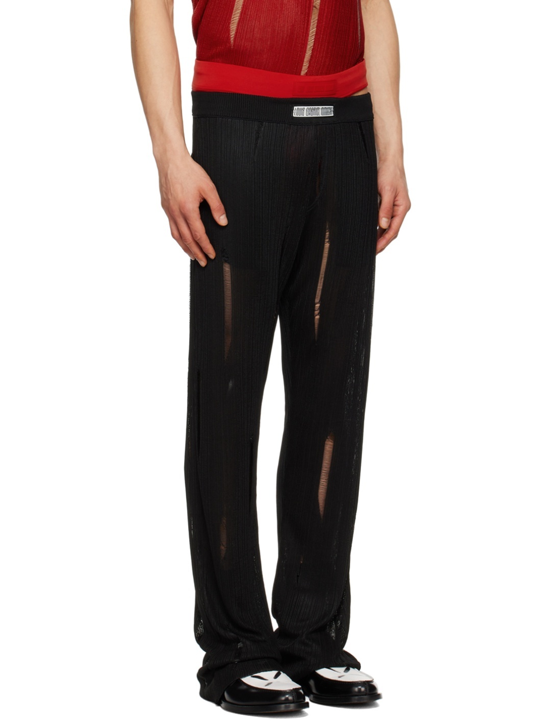Black Flared Trousers - 2