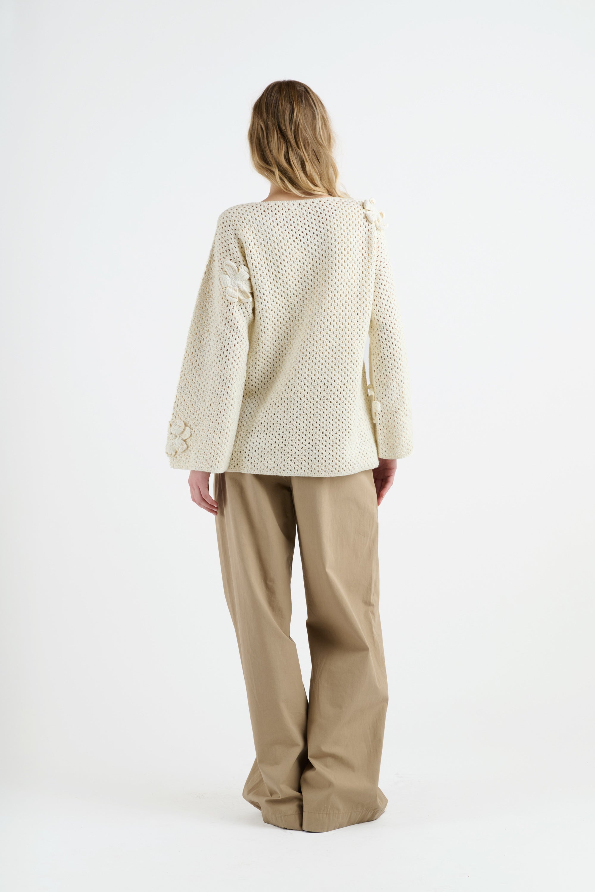 FLORAL LACE CROCHET TUNIC - 4
