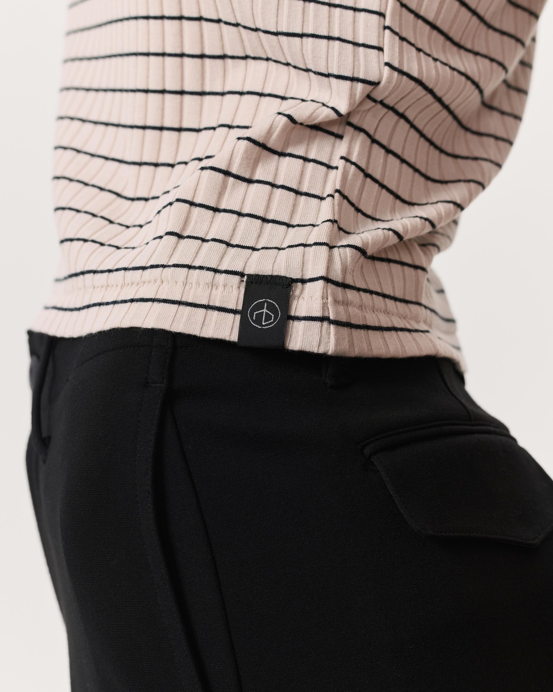 Luca Striped Ribbed-Knit Baby T-Shirt - 6