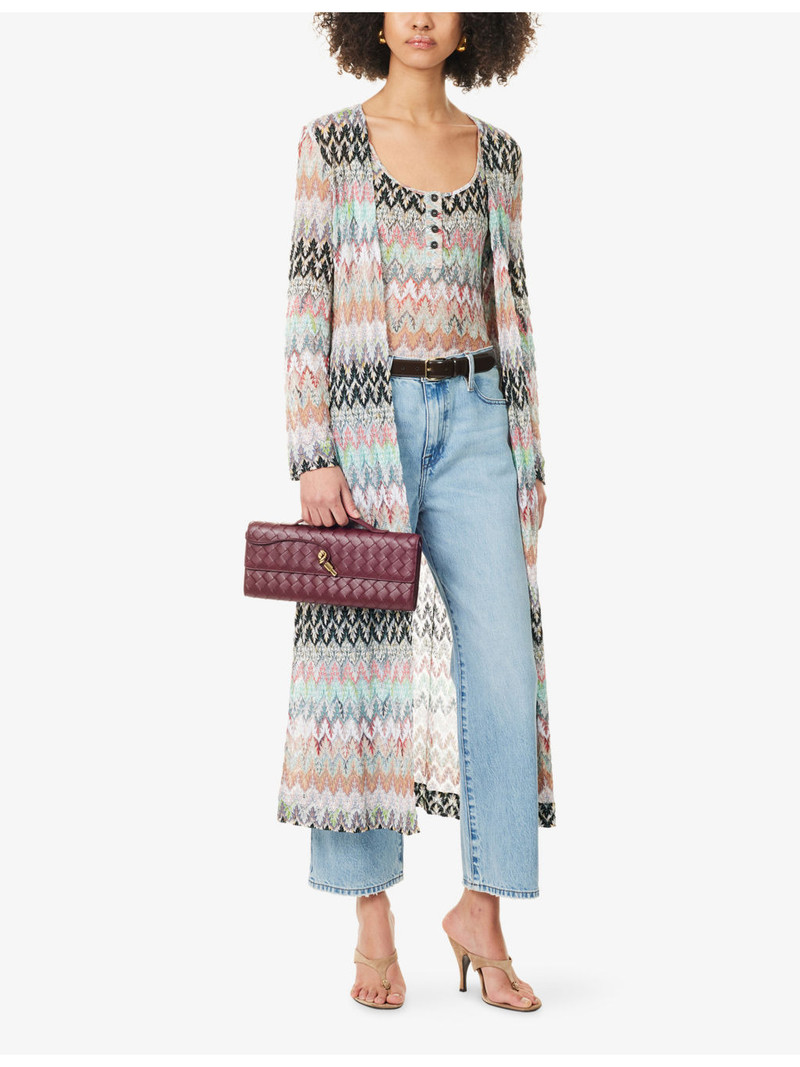 Missoni Chevron Knit Long Cardigan outlook