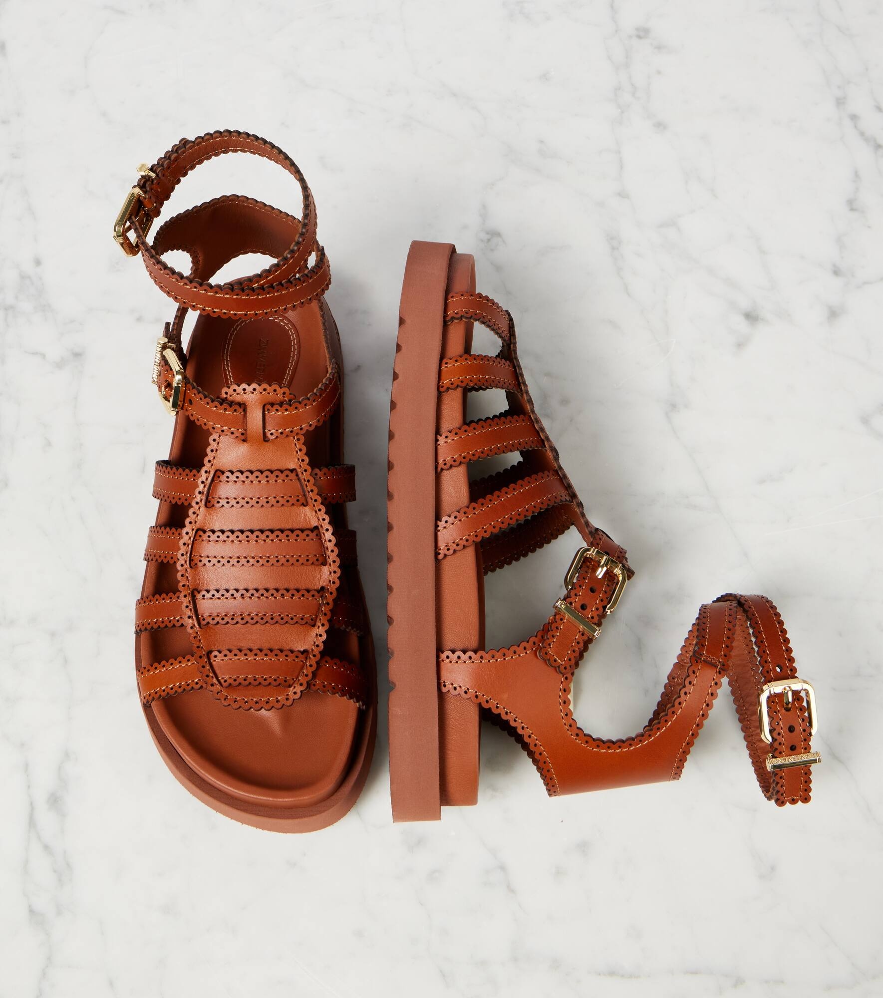 Goldie leather gladiator sandals - 5