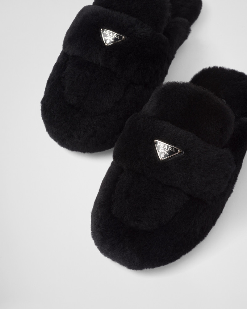 Shearling mules 6