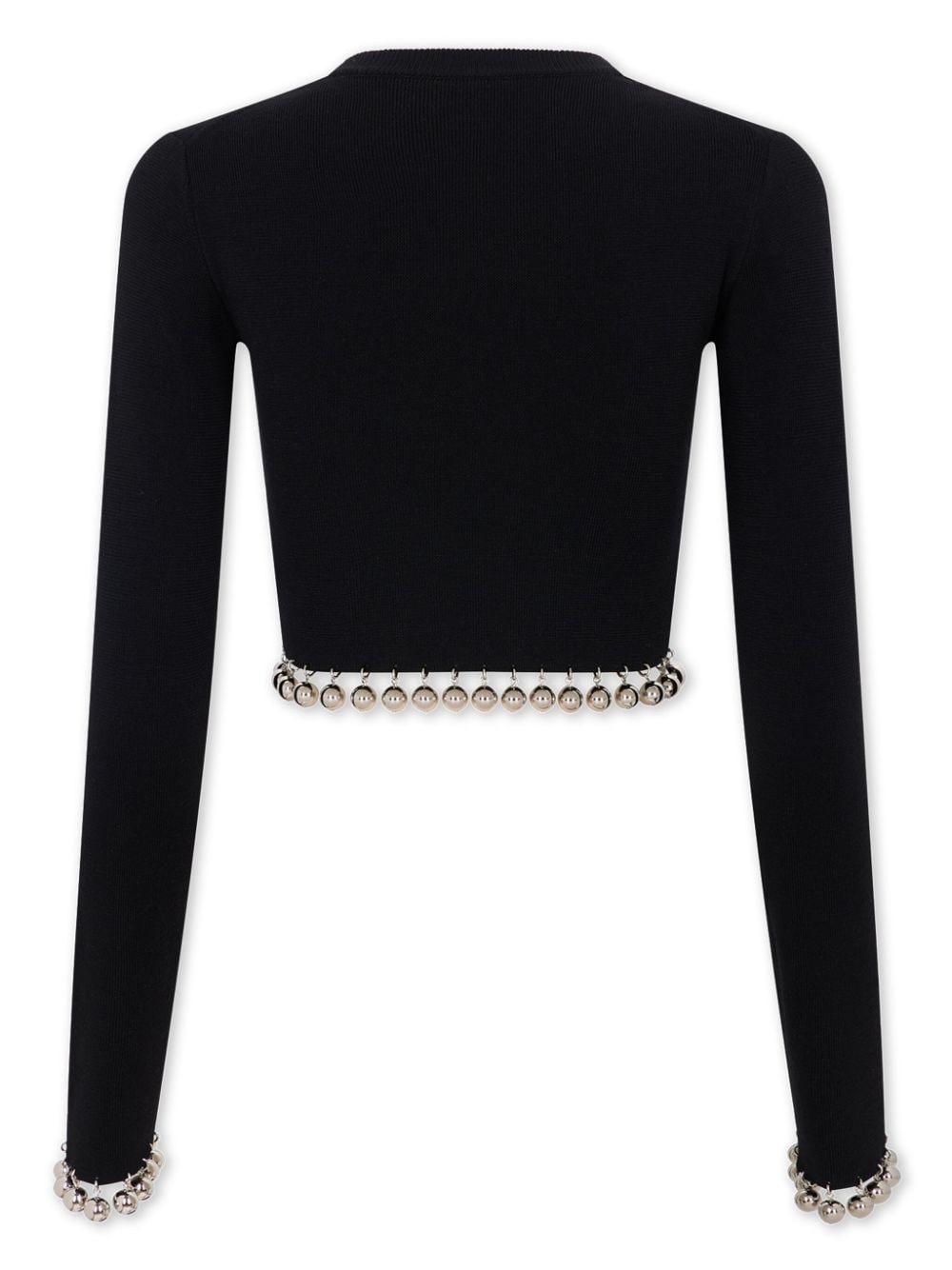 bead-detail wool jumper - 5