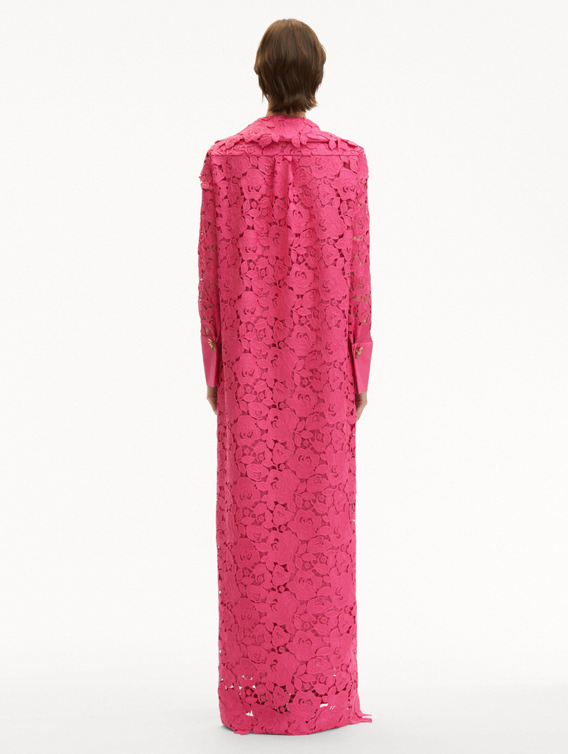 ENGLISH ROSE GUIPURE LONG SLEEVE GOWN 4