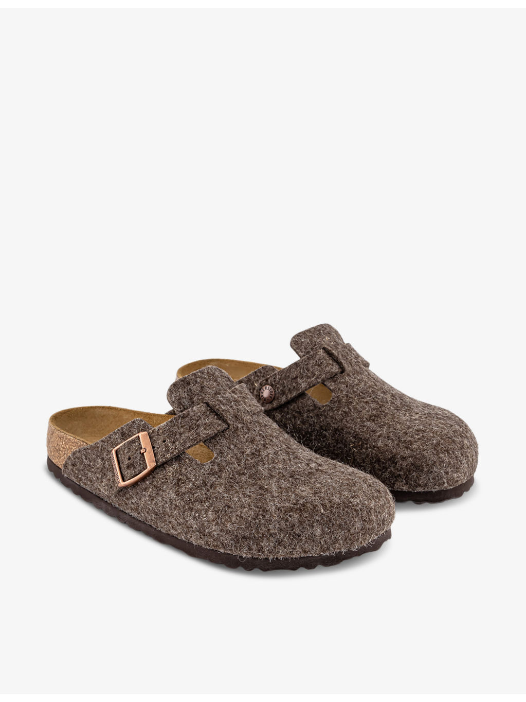 Boston buckle-fastened wool clogs - 3