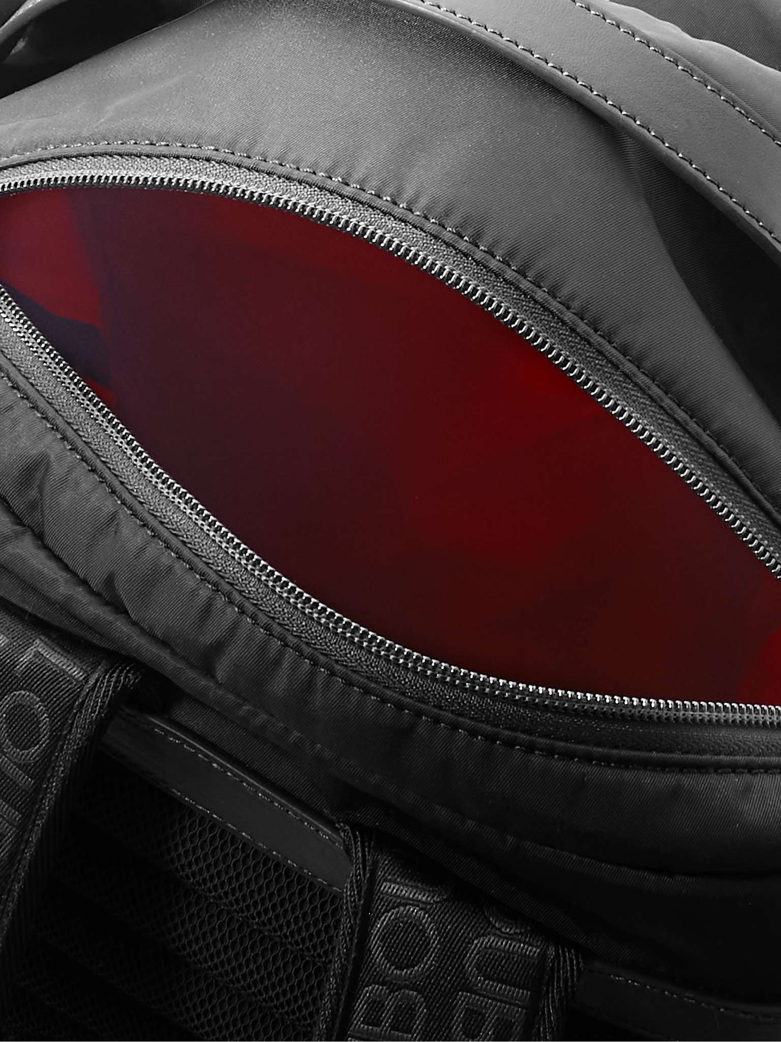 Loubideal Leather-Trimmed Shell and Logo-Debossed Rubber Backpack - 3