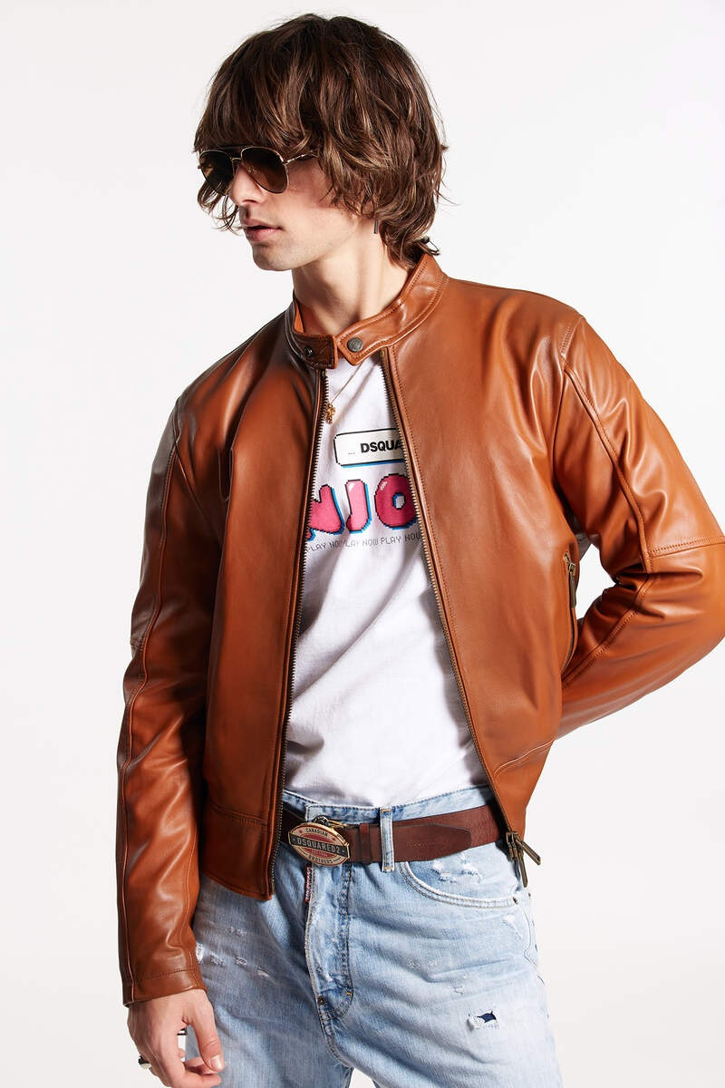 BIKER LEATHER JACKET 1