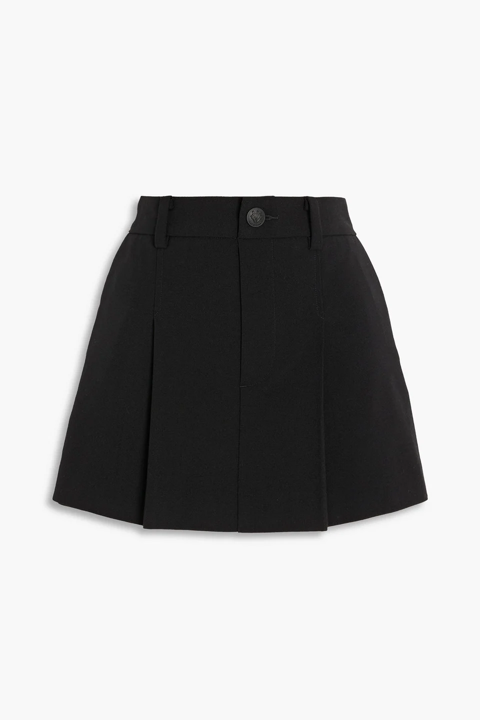 Stevie skirt-effect wool-blend shorts - 1