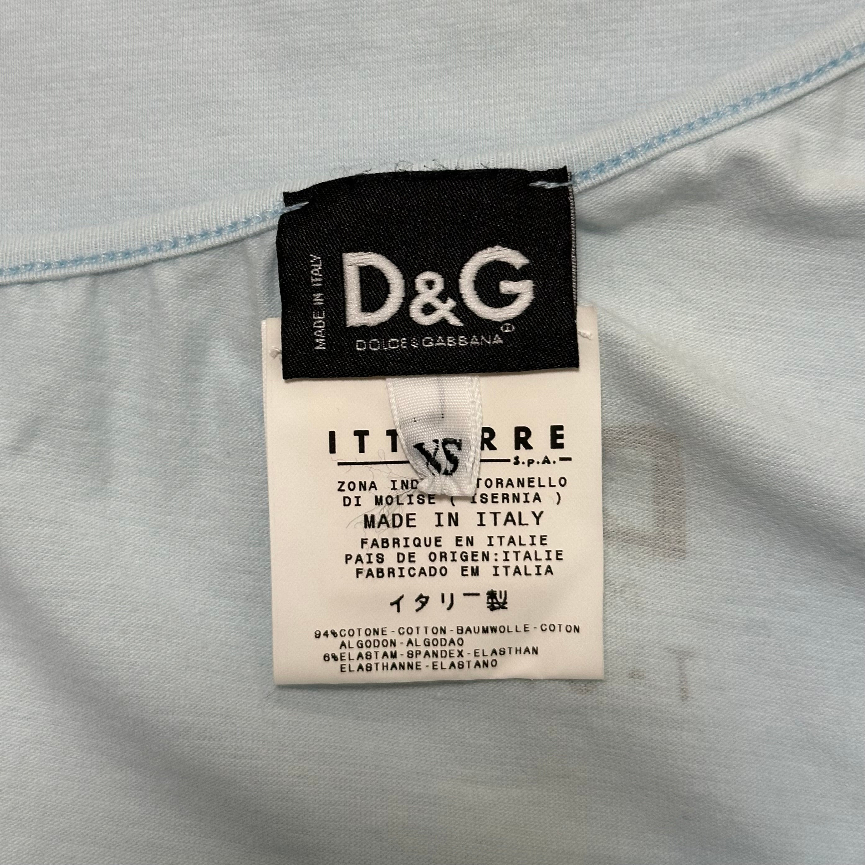 D&G - D&G "CHICAGO" Print Rhinestone One Shoulder Top - 5