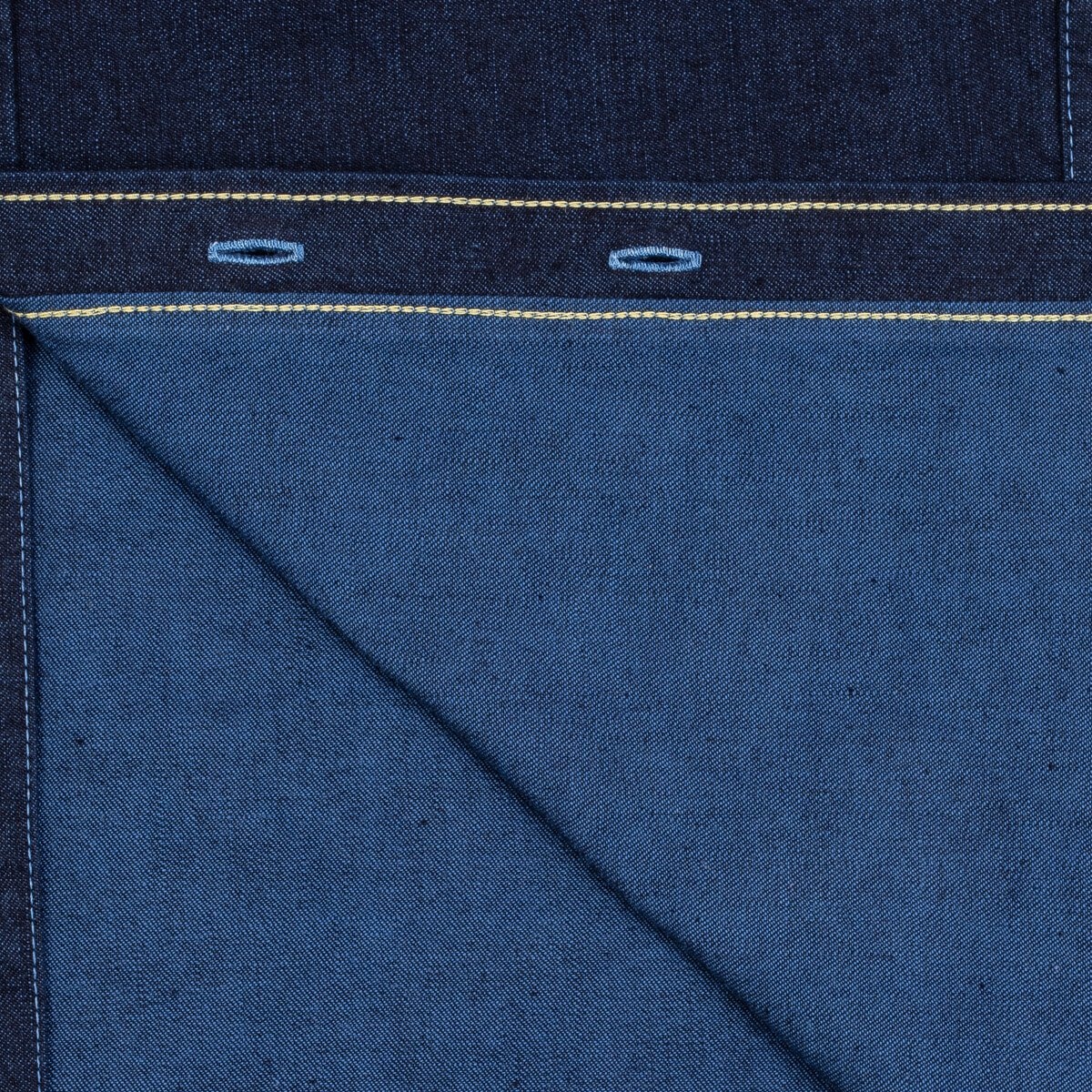 IHSH-353-BLU 10oz Selvedge Denim Work Shirt - Indigo Overdyed Blue - 15