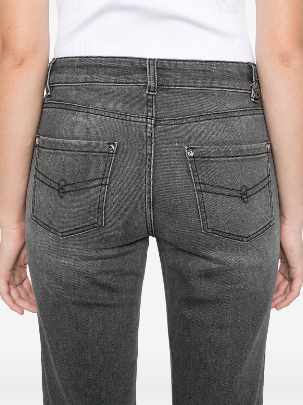 logo-plaque jeans - 5