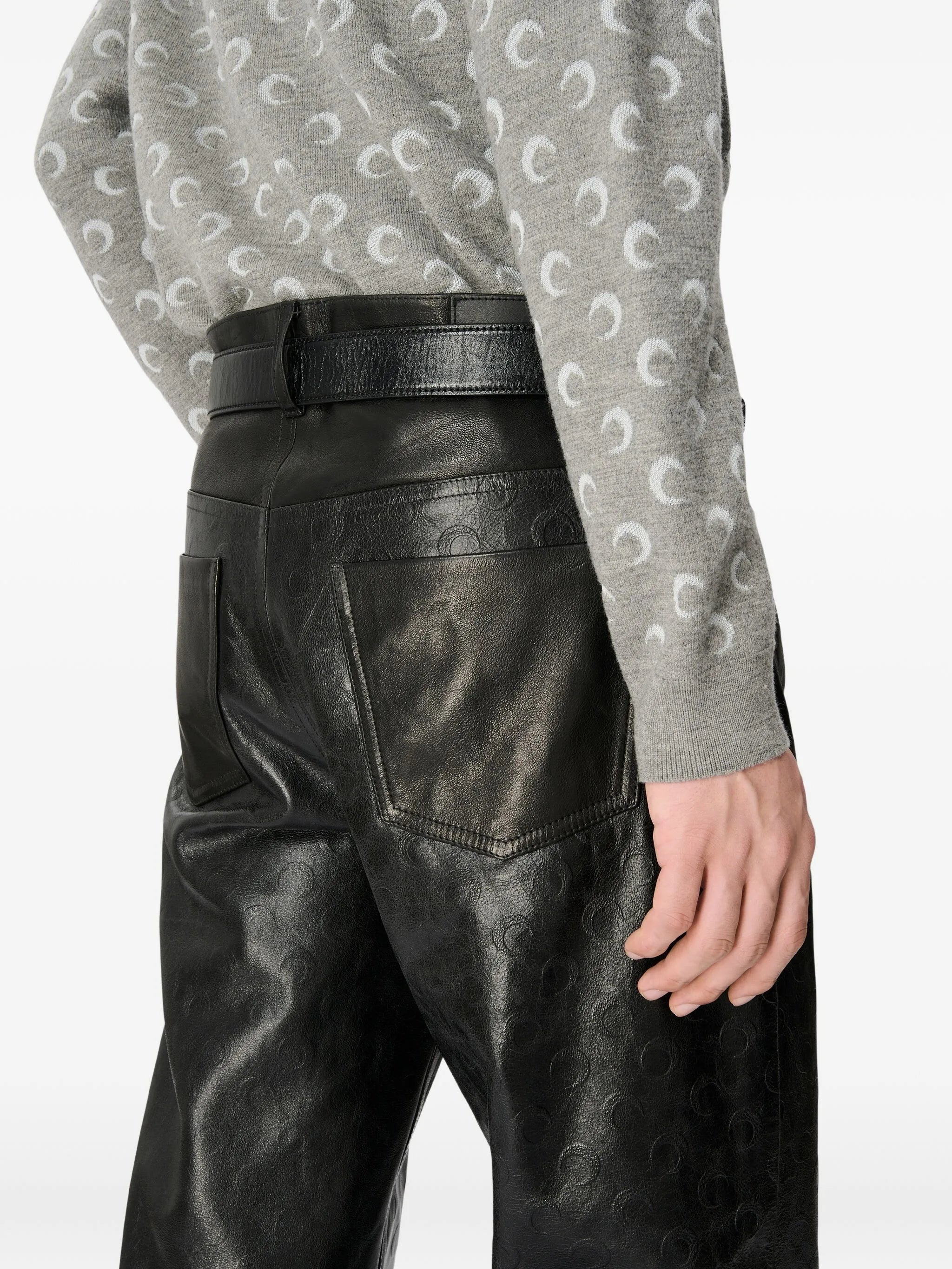 Marine Serre Moon-jacquard Sweater - 5