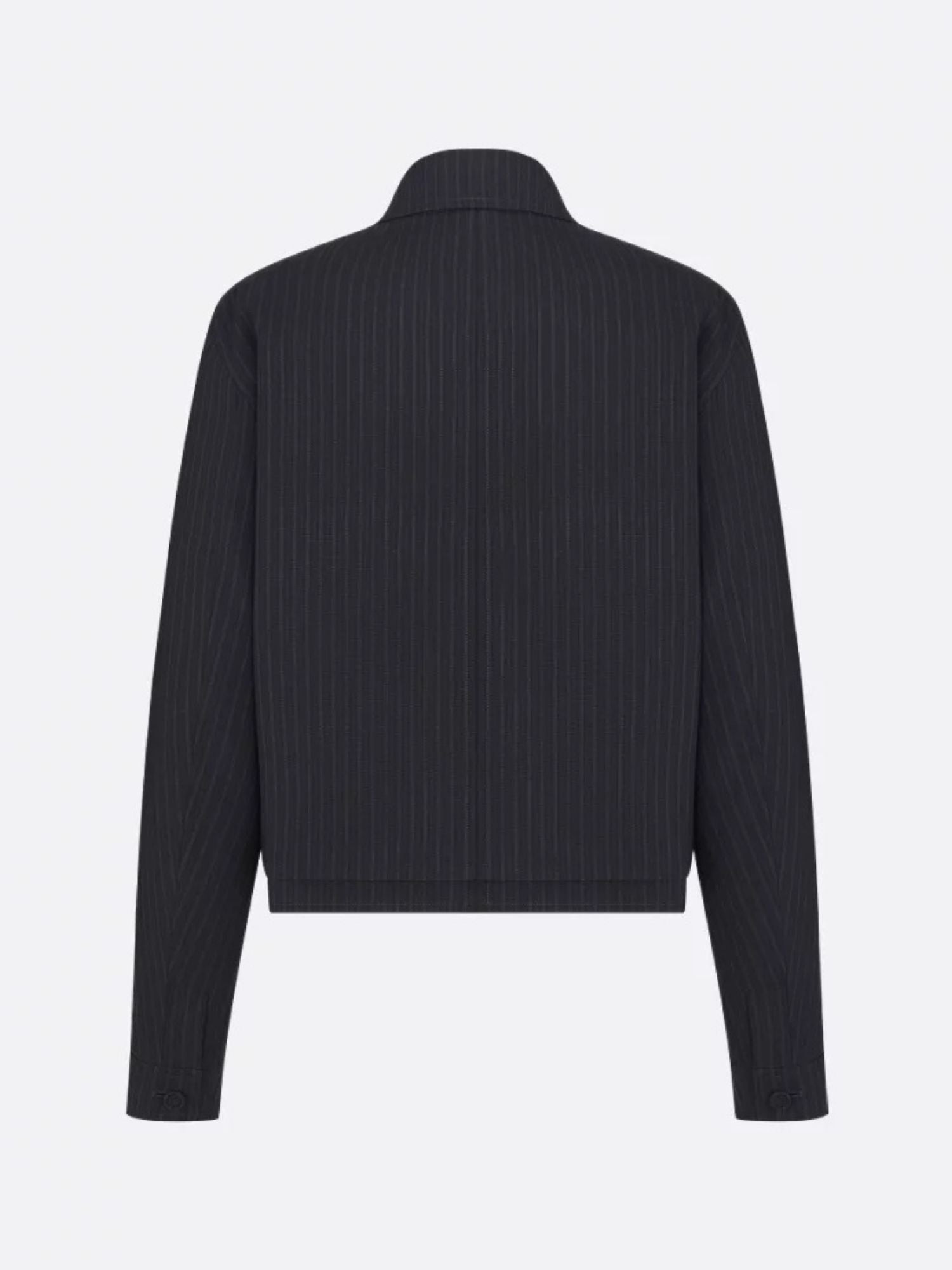 Dior Striped Wool Blazer With Semi-French Collar - 2