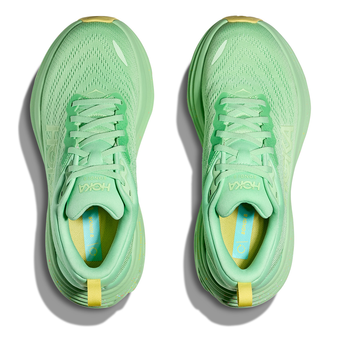 Hoka Bondi 8 - Lime Glow - Lemonade - 3