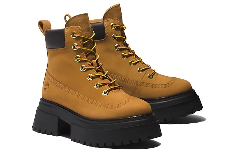 (WMNS) Timberland Sky 6 Inch Lace Up Boots 'Wheat Nubuck' A2KMU231 - 4