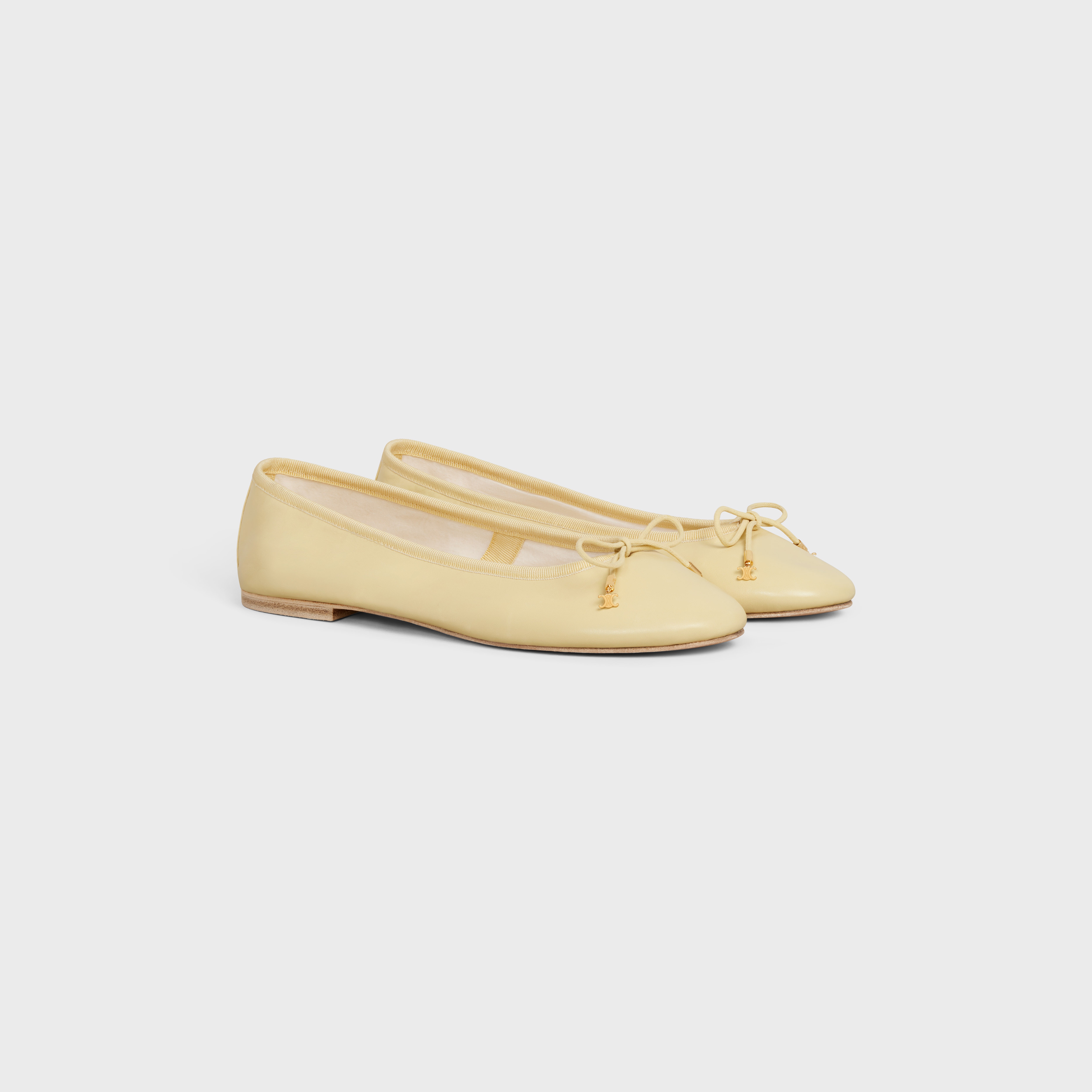 Les Ballerines Celine Ballerina with Laces in Lambskin - 2