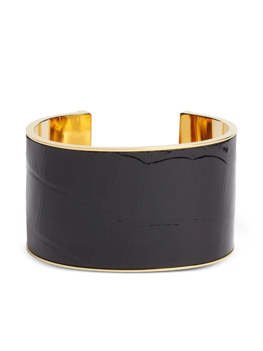 crocodile-effect cuff bracelet - 1