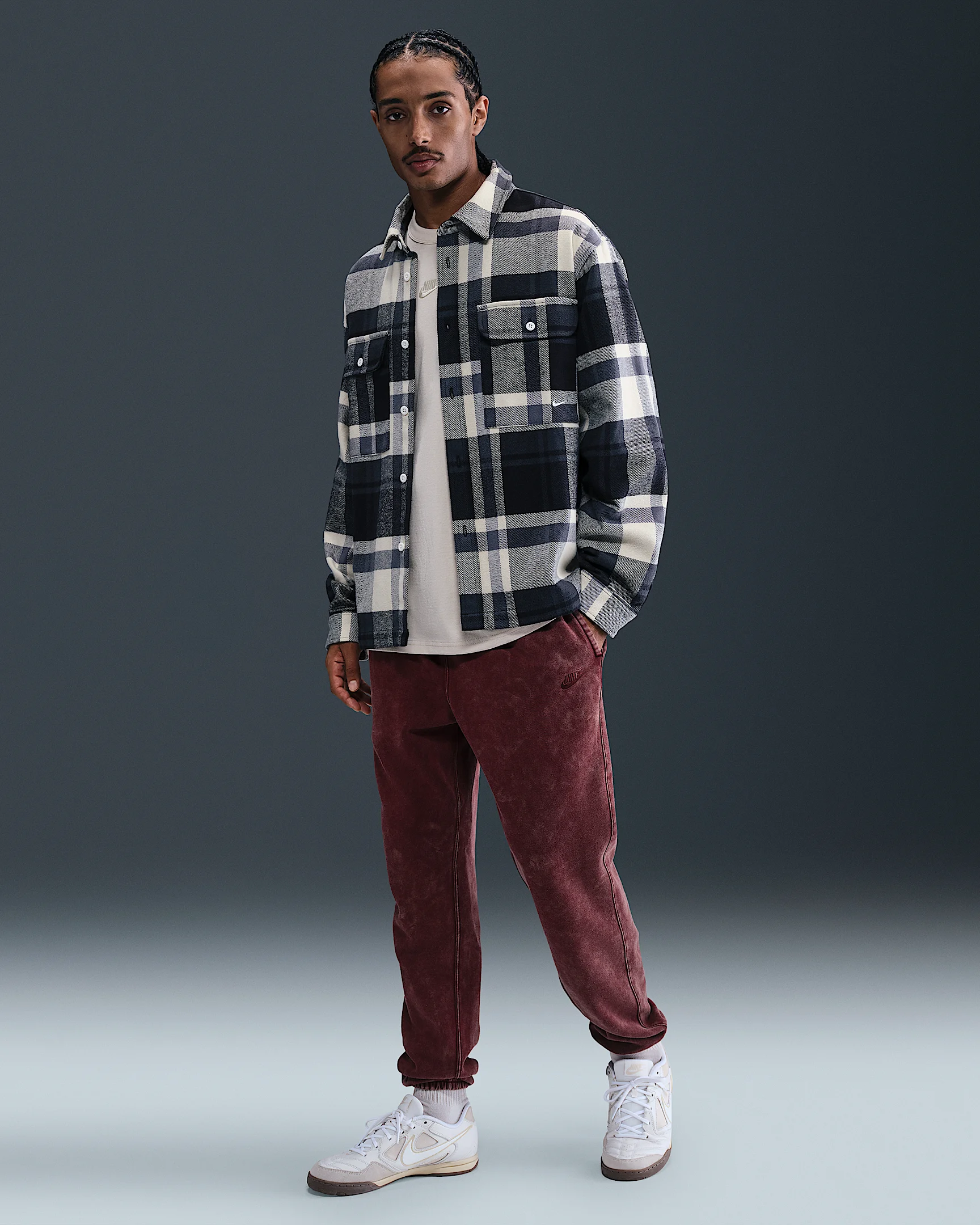 Nike Sportswear Club Men's Washed Cuffed Fleece Pants - 1
