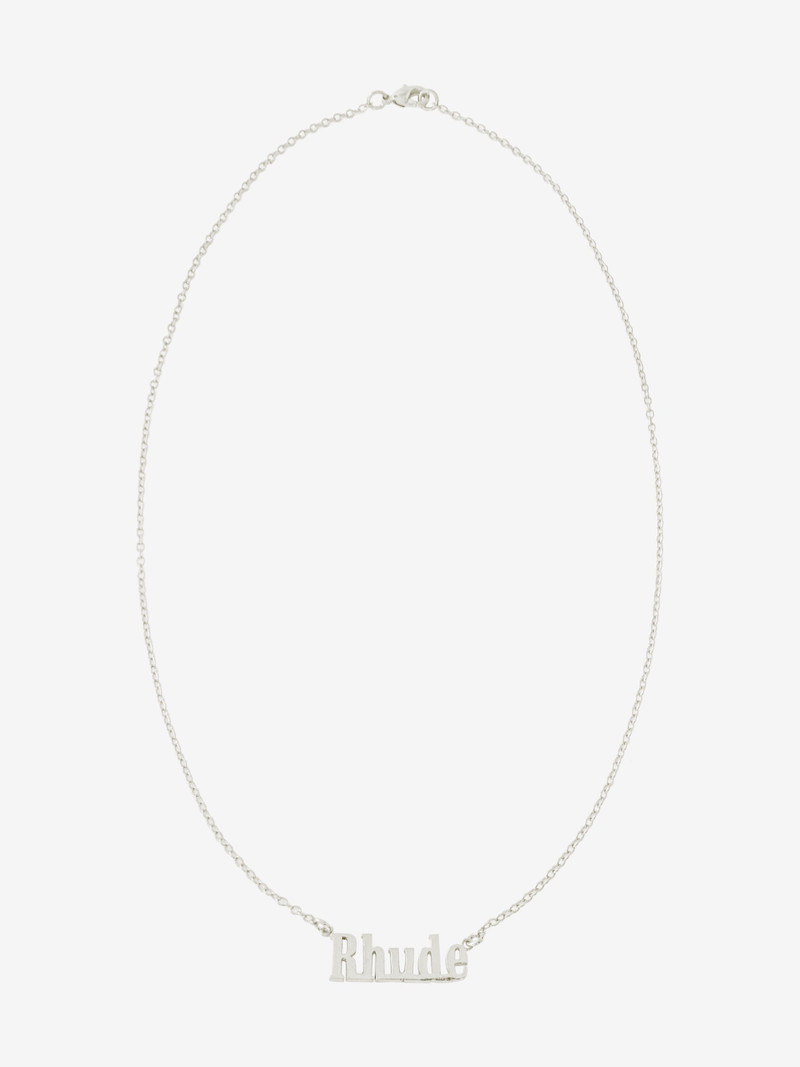 RHUDE LOGO PENDANT NECKLACE 16" 1