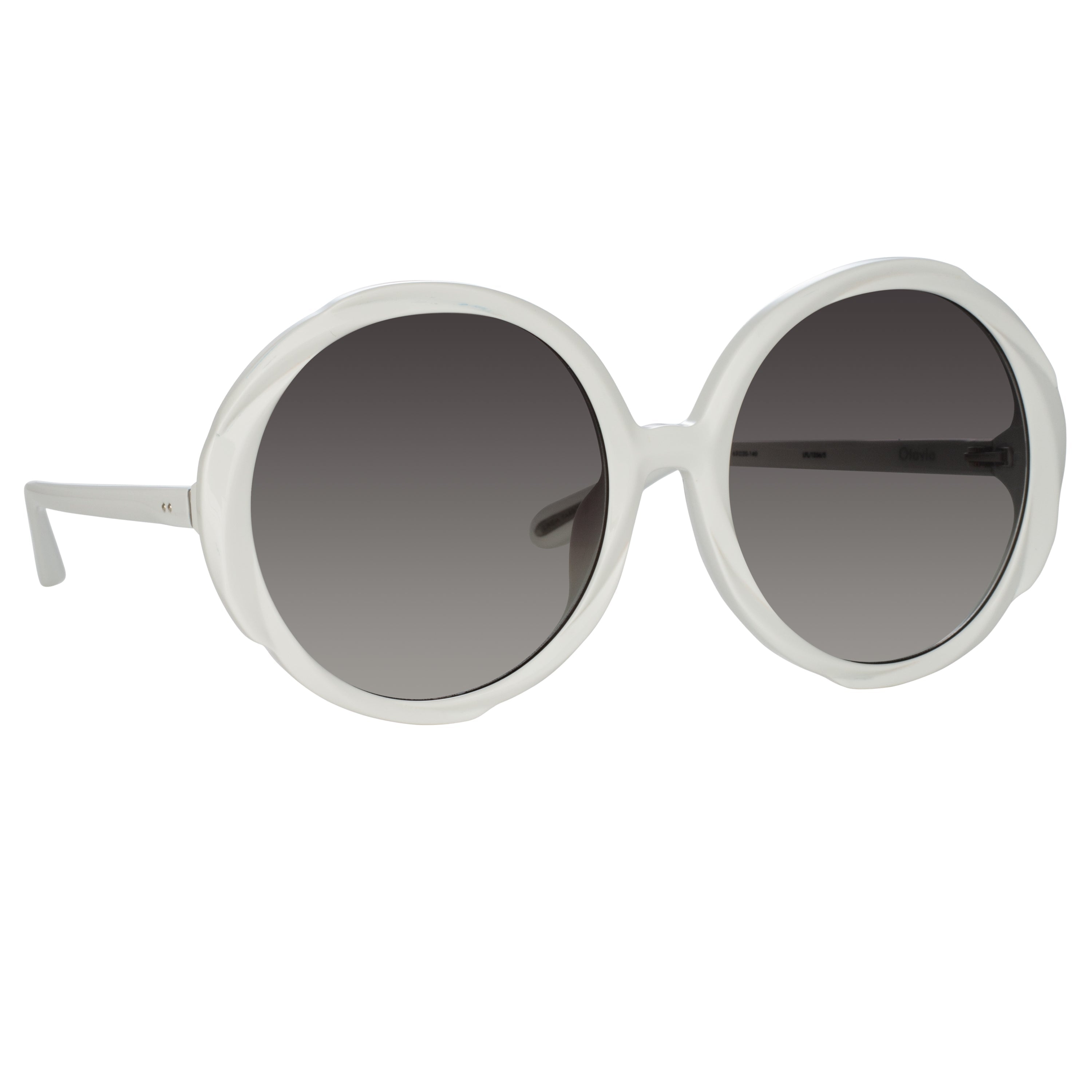 OTAVIA OVERSIZED SUNGLASSES IN WHITE - 3