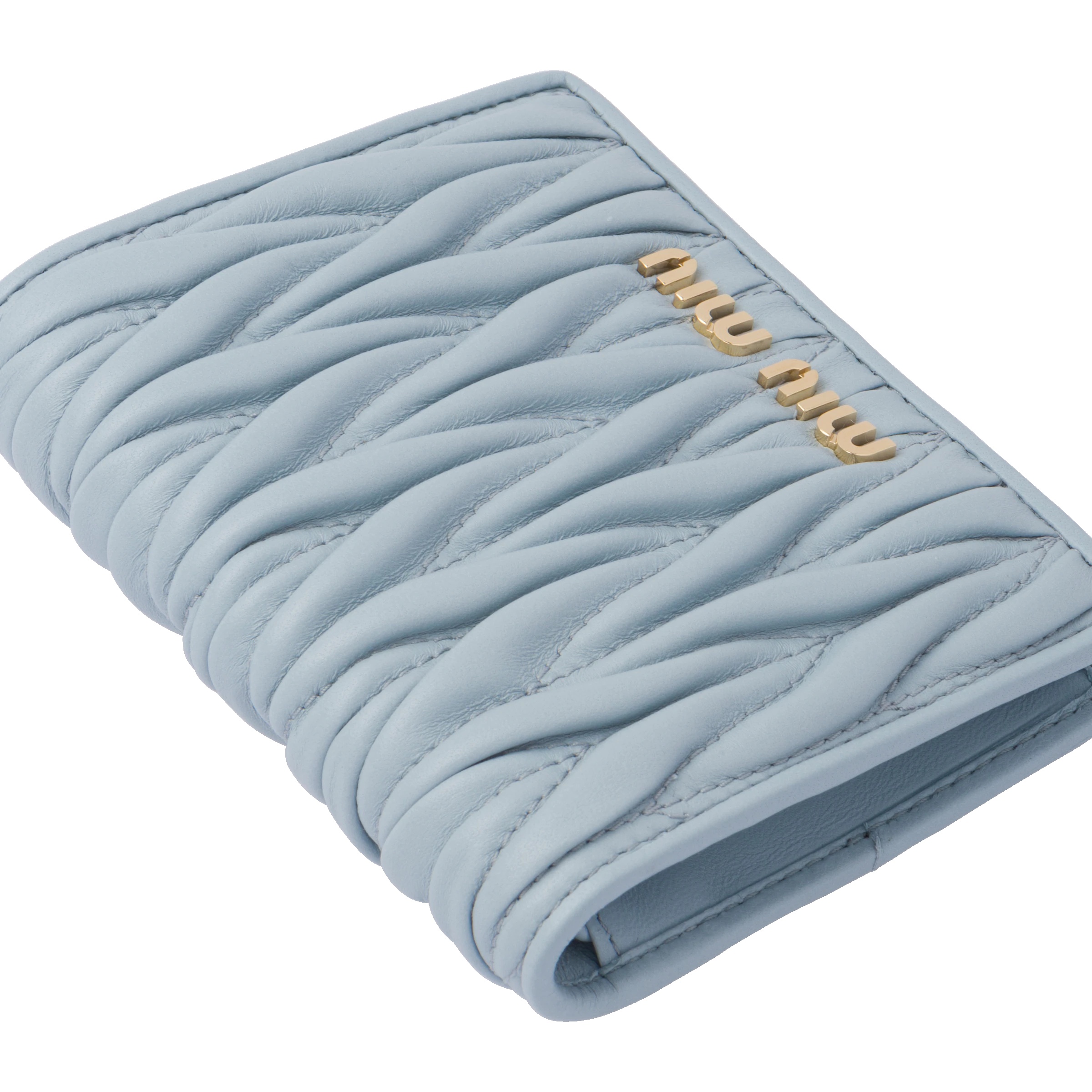 Small matelassé nappa leather wallet - 2