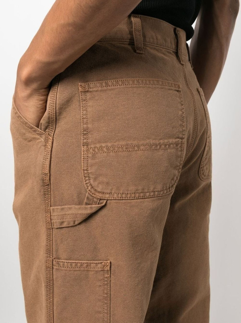 logo-patch straight-leg trousers 5