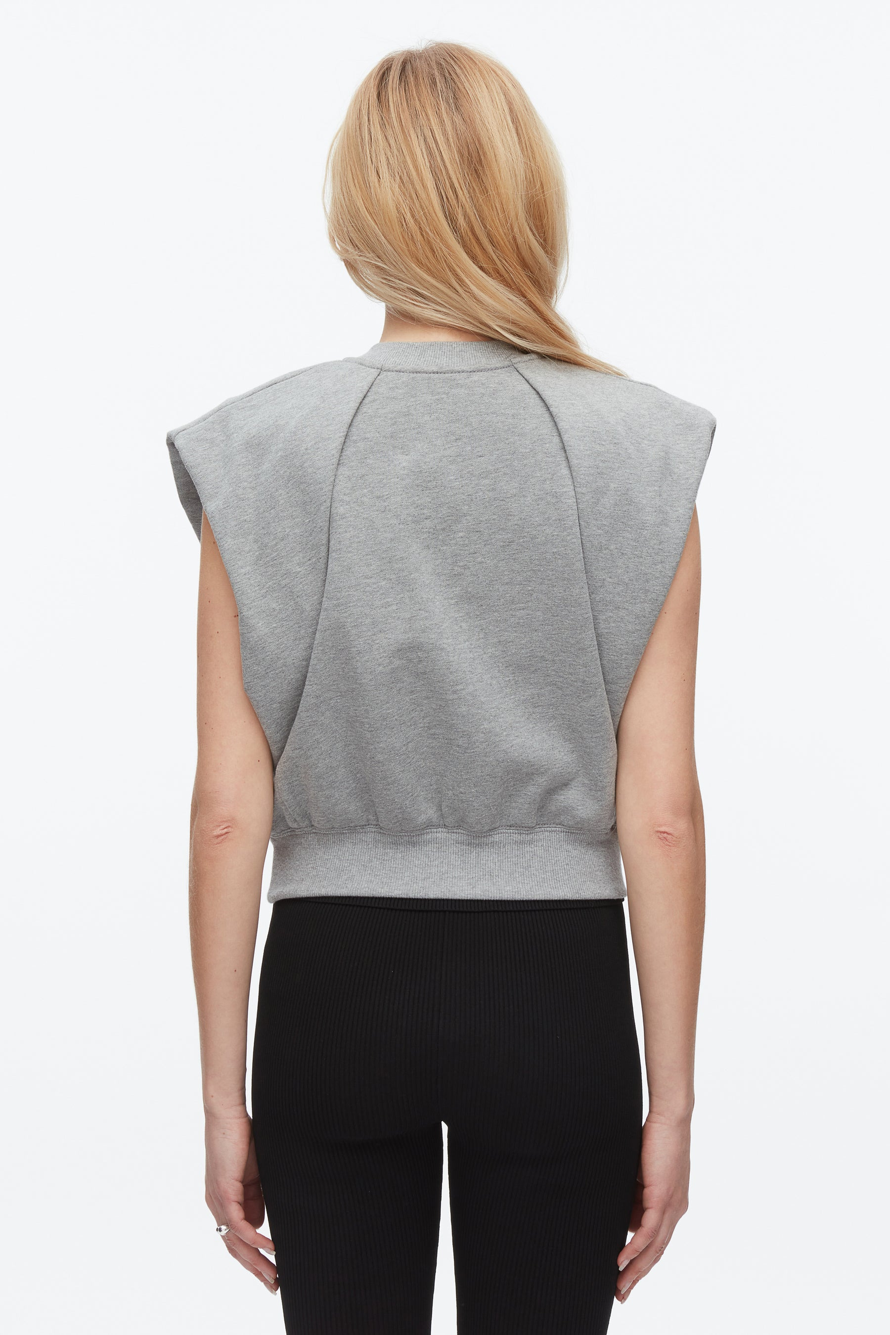 Draped Bow French Terry Top - 5