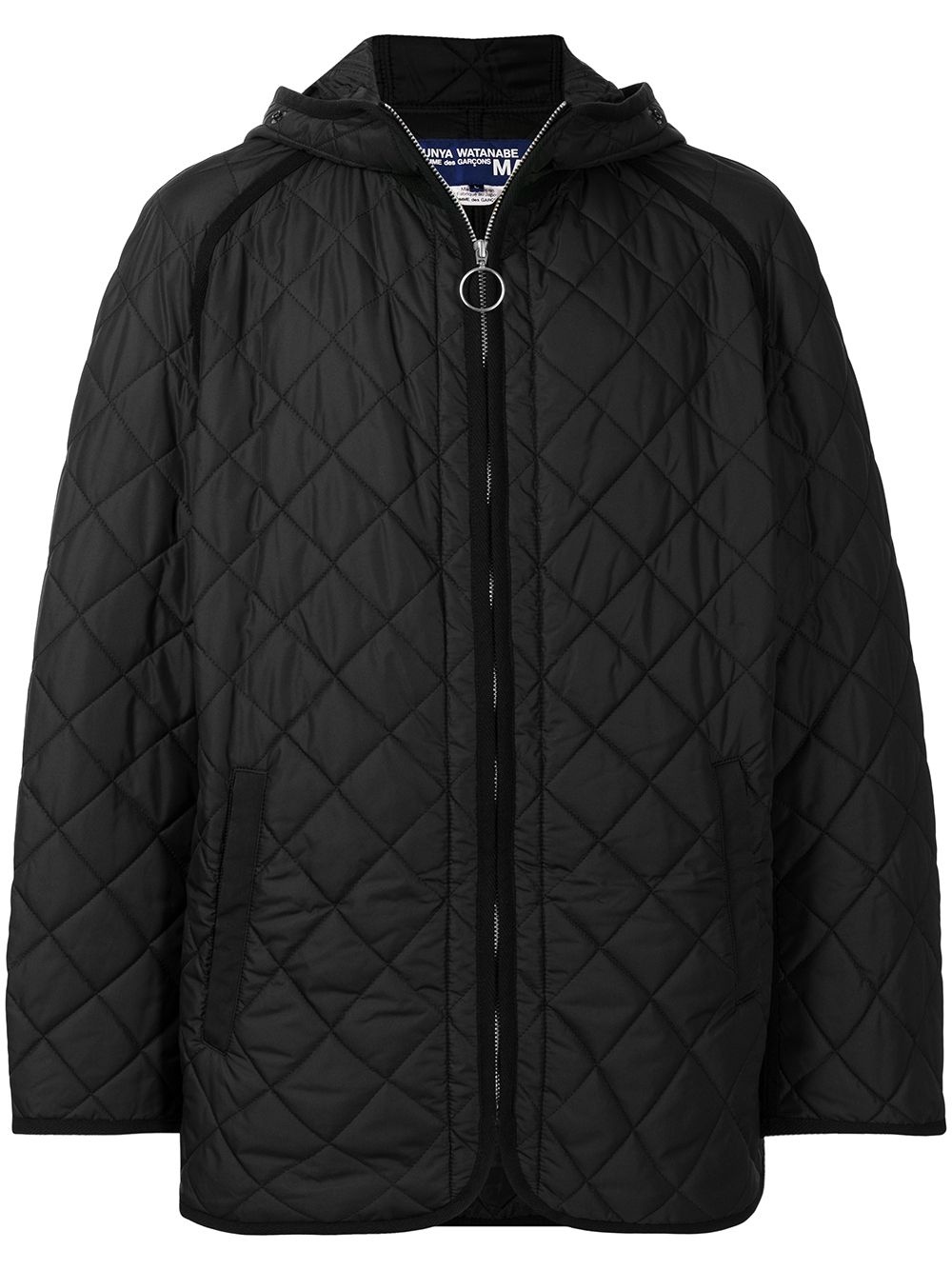 diamond-quilted bomber jacket - 1