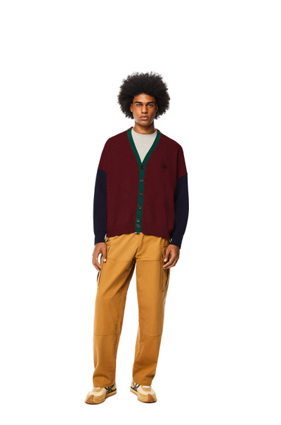 Loewe Colour block cardigan in wool outlook