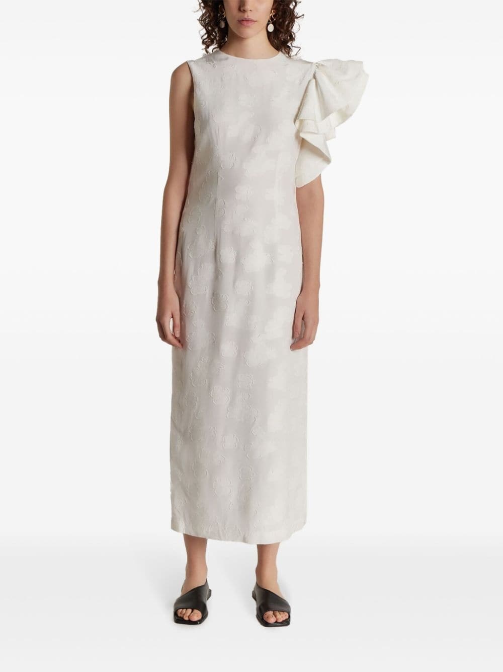Franz ruffle-detailing dress - 2