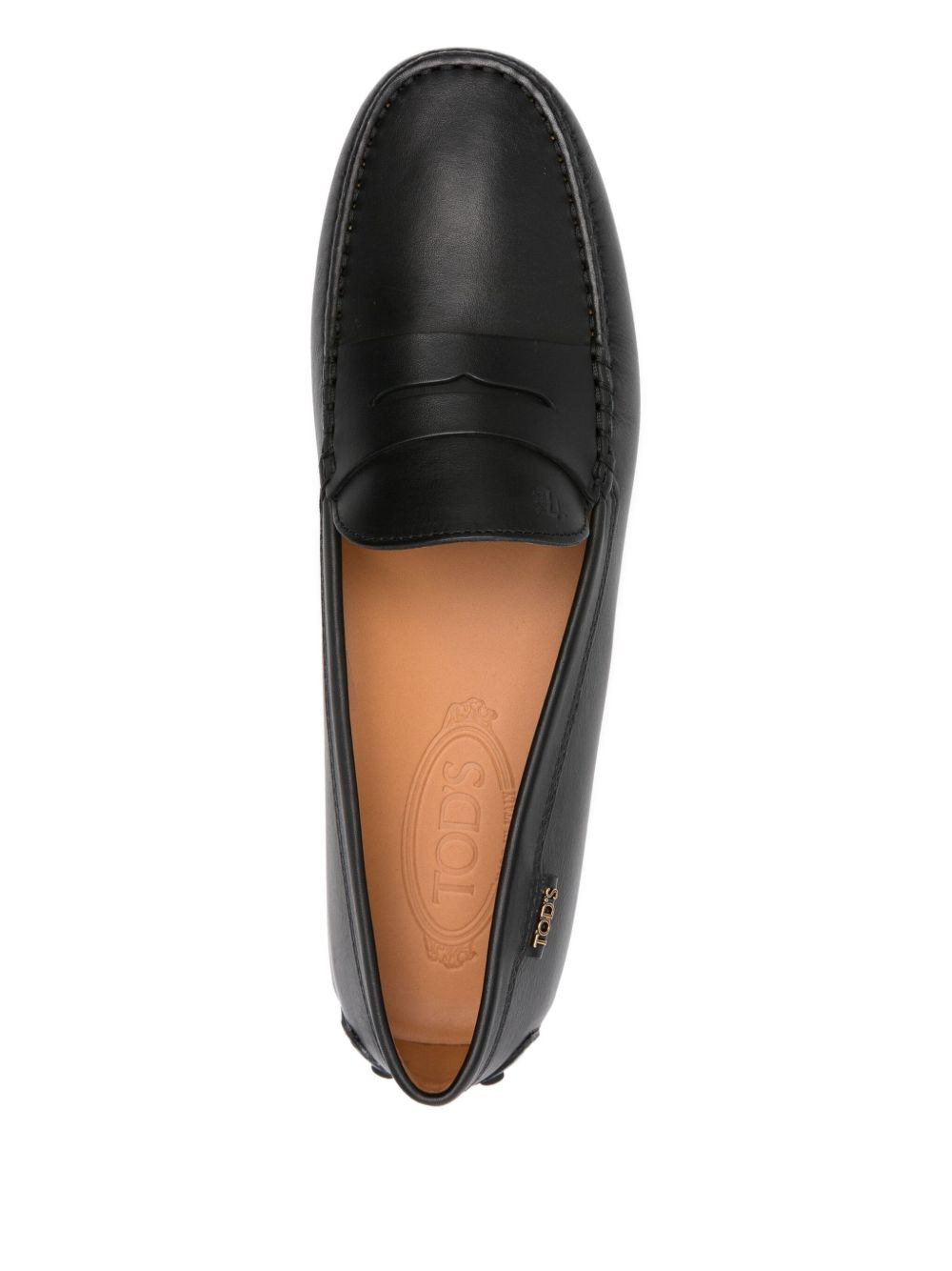 logo-detail driving loafers - 4