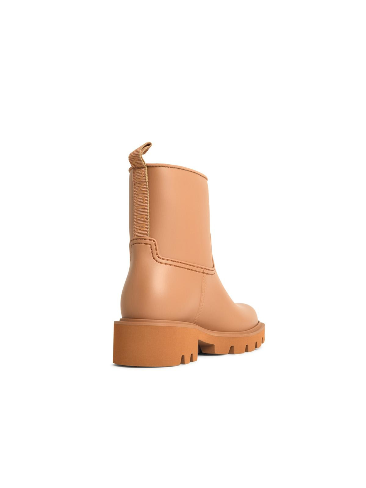 Moncler 'Kickstream' Light Brown Pvc Rain Boots Women - 3