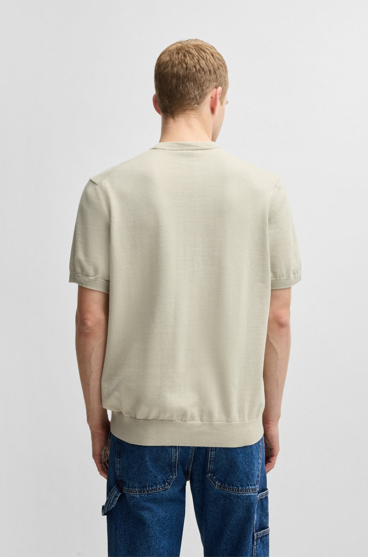 KNIT T-SHIRT IN COTTON AND CASHMERE - 5