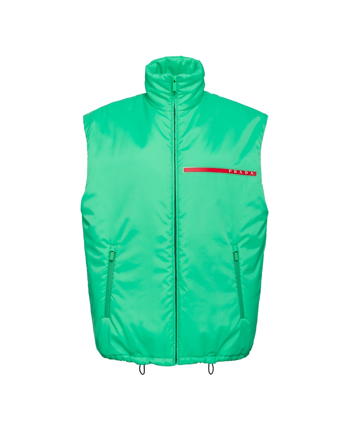 Padded technical fabric vest - 1