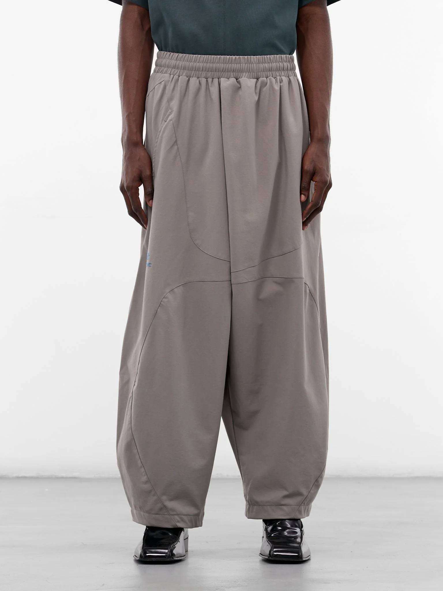 Nomad Gray Nylon Baggy Pants - 1