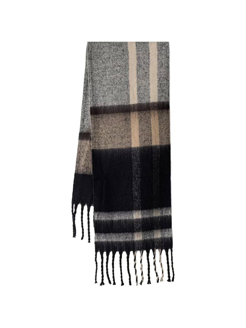 Isla tartan boucle scarf - 1