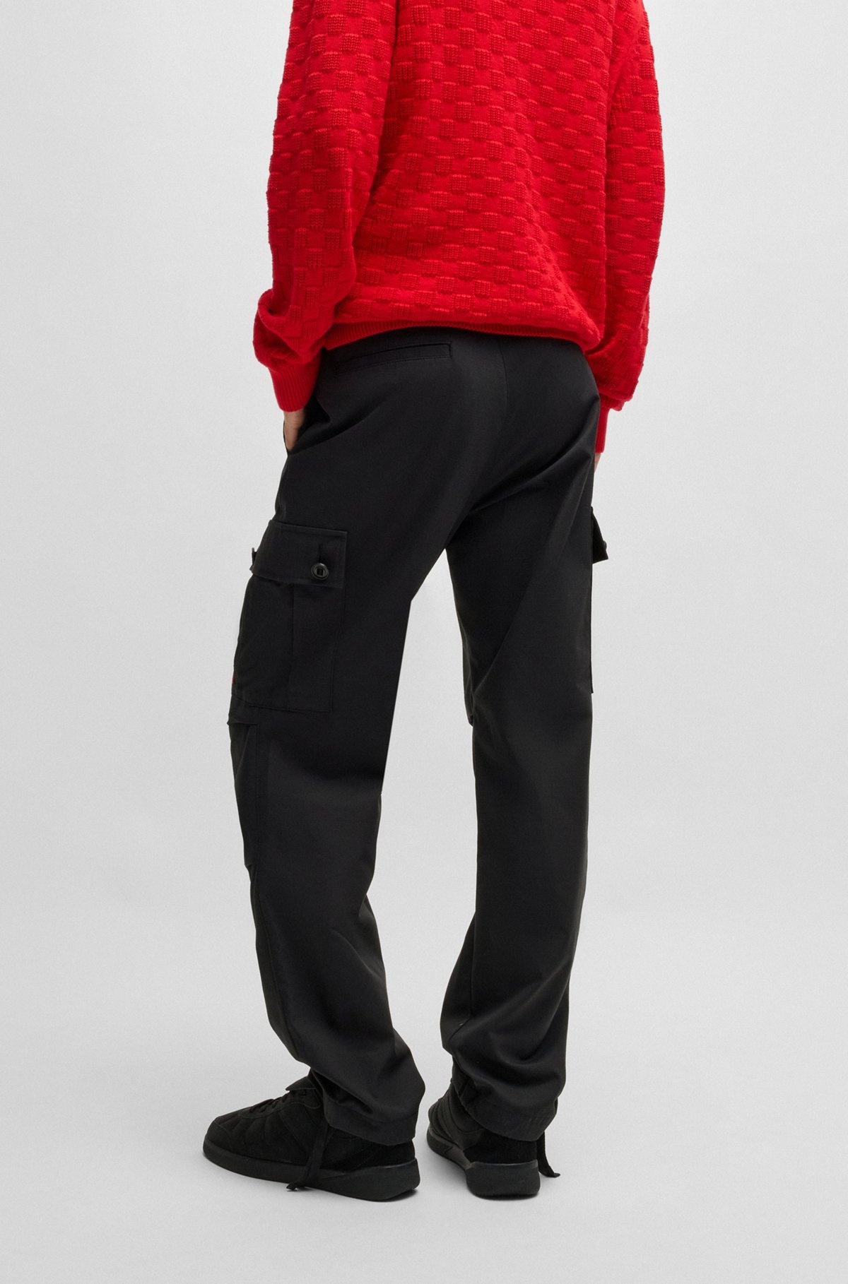 REGULAR-FIT CARGO TROUSERS IN RIPSTOP COTTON - 4