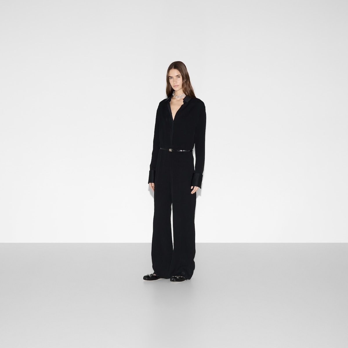 Heavy viscose sable jumpsuit - 2
