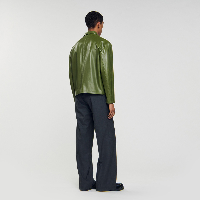 ZIP-UP LEATHER JACKET 6