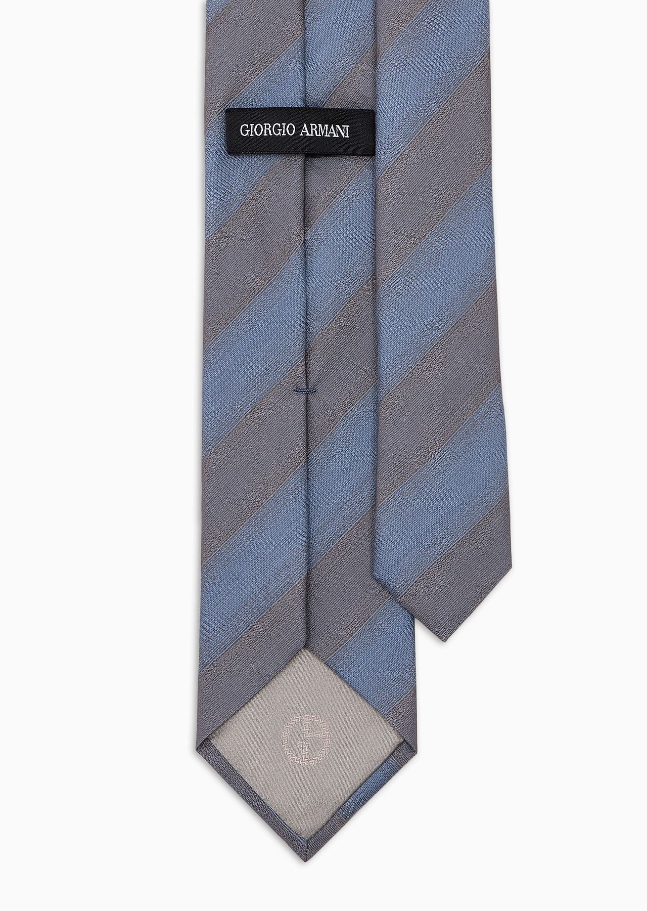 Silk and wool jacquard tie - 2