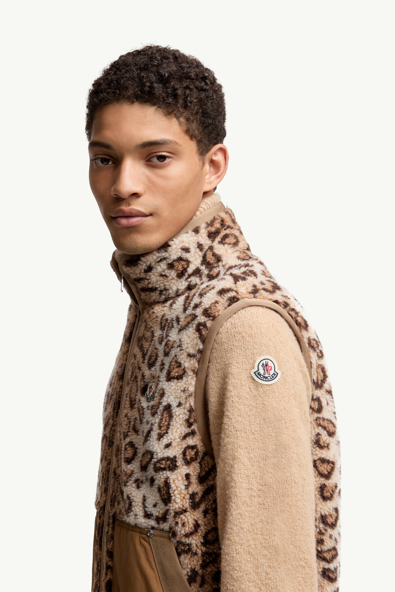 Wool Blend Teddy Zip-Up Vest - 4